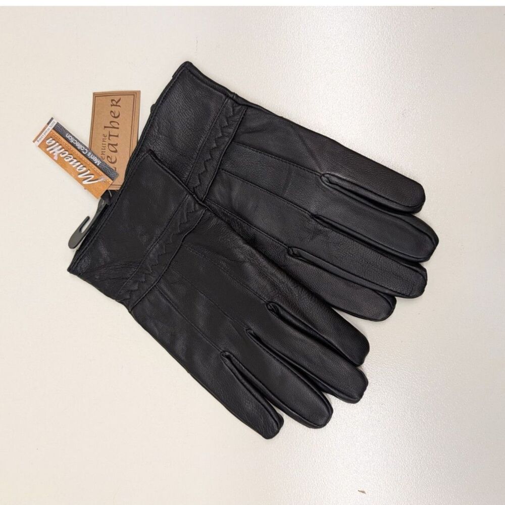 NWT Men's lined leather gloves, XL